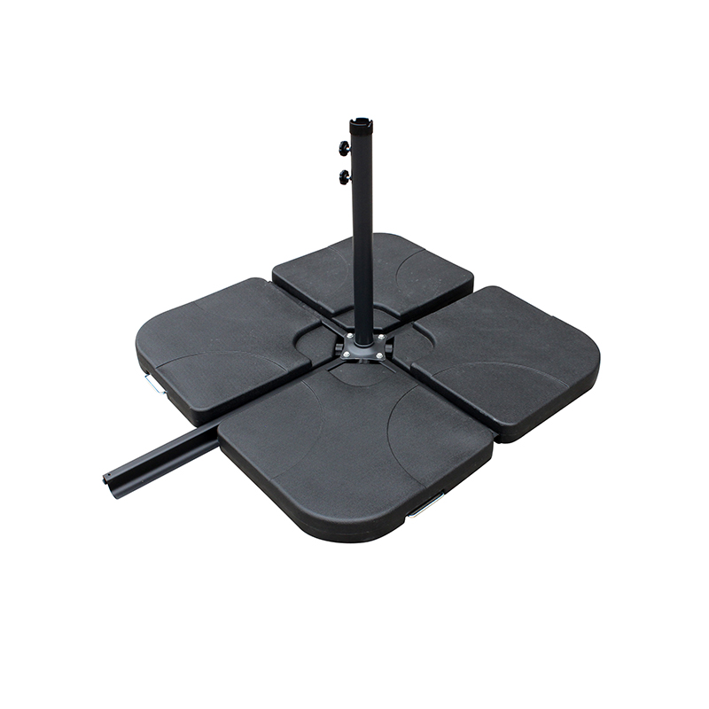 ลานกลางแจ้ง 10 'ร่มแขวนสีแดดแดด w/t cross base